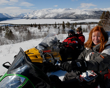 Snowmobiling